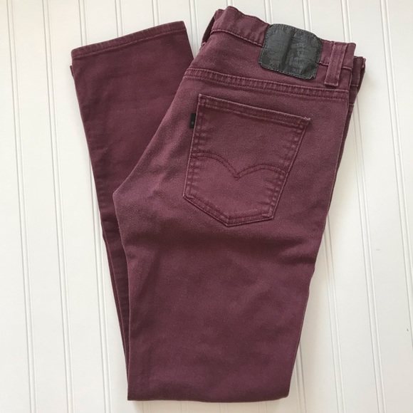 Levi's Other - LEVIS 508  Wine Color Jeans! Slim/Skinny! W30 L32
